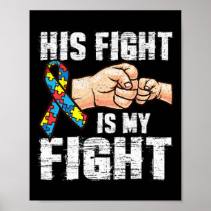 Autism Awareness Autism Mamma Pappa Hans kamp är m Poster