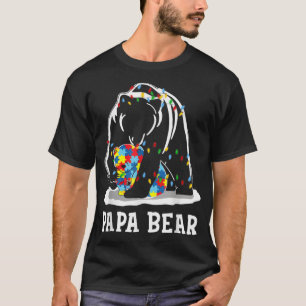 Autism Awareness Autism Match för manar Lung Bear  T Shirt