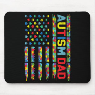 Autism Awareness Autism Pappa America Flagga Puzzl Musmatta