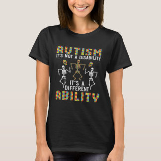 Autism Awareness Autism Skeleton Autism Support T Shirt