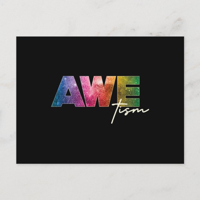 Autism Awareness Autism Spectrum Neurodiverse Spac Vykort (Framsida)