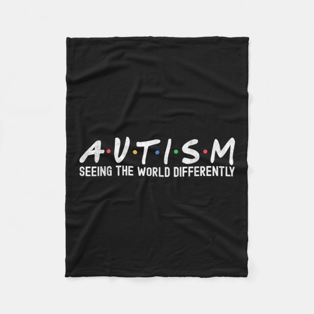 Autism Awareness Autism Squad Support Women Manar, Fleecefilt (Framsidan)