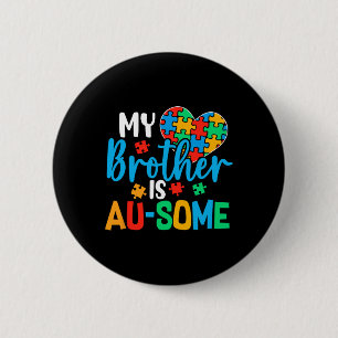 Autism Awareness Autism Square Support Fantastisk Knapp