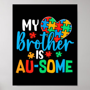 Autism Awareness Autism Square Support Fantastisk Poster