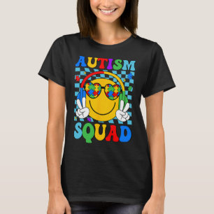 Autism Awareness Autism Square Support Smile Ansik T Shirt