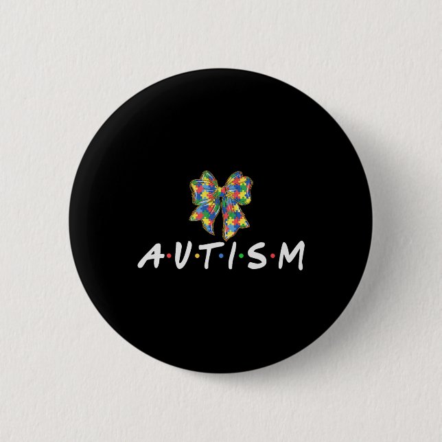 Autism Awareness Autism Square Support Women Manar Knapp (Framsida)