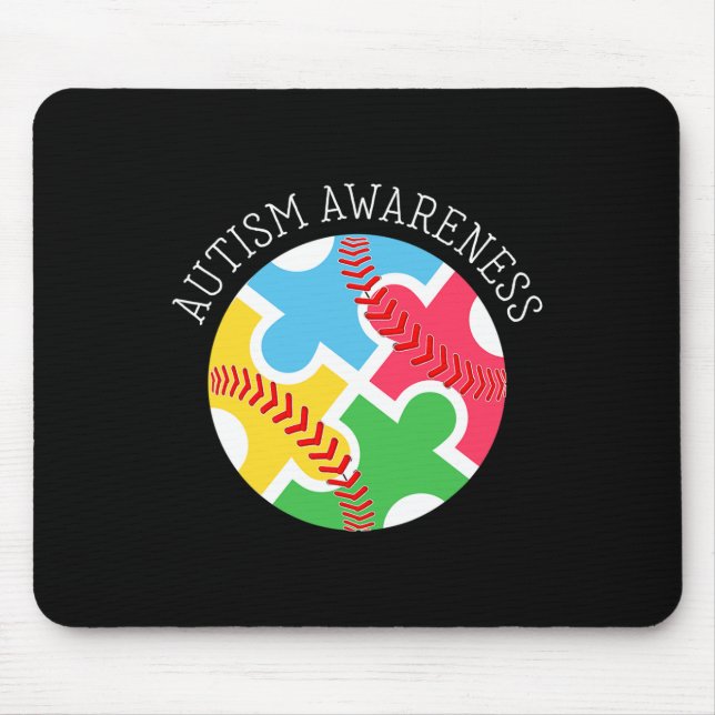 Autism Awareness Autism Support Baseball Musmatta (Framsidan)