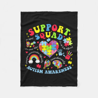Autism Awareness Autism Support Square Family Hear Fleecefilt