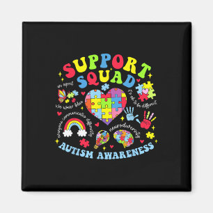 Autism Awareness Autism Support Square Family Hear Magnet
