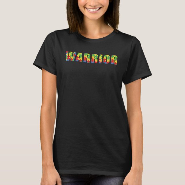 Autism Awareness Autism Warrior Familly Matching A T Shirt (Framsida)