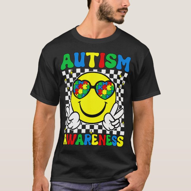 Autism Awareness Autistic Puzzle Accept Understand T Shirt (Framsida)