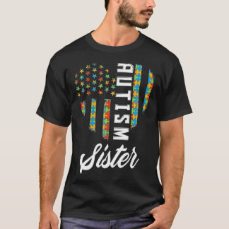 Autism Awareness Autistic Sister Brother Proud Aut T Shirt