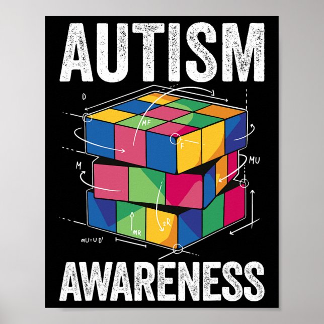 Autism Awareness Autists Support Autist A Poster (Framsidan)