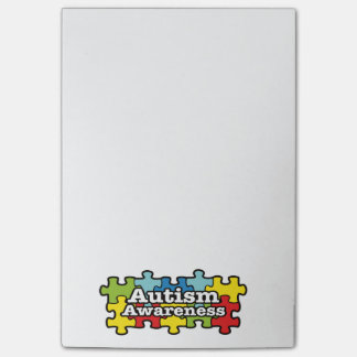 Autism Awareness Banner Post-it Block