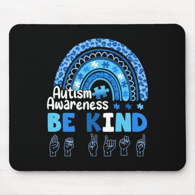 Autism Awareness Be Kind Asl Hand Sign Language  Musmatta (Framsidan)