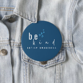 autism awareness be kind blue hearts modern  knapp