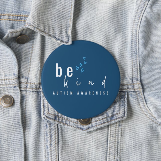 autism awareness be kind blue hearts modern  knapp (In Situ)