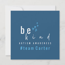 autism awareness be kind blue #team name custom  inbjudningar