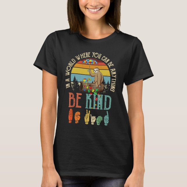 Autism Awareness Be Kind Special Education Teacher T Shirt (Framsida)