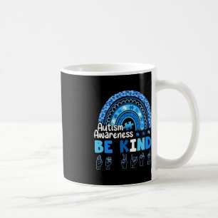 Autism Awareness be like ASL Hand Sign Language Kaffemugg