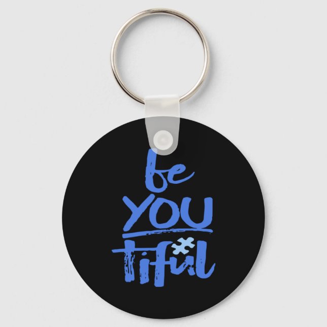 Autism Awareness Be You Tiful Special Education Mi Nyckelring (Framsida)