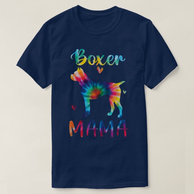 Autism Awareness Boxer Mamma Tie Dye Gifts Hund Ma T Shirt (Design framsida)
