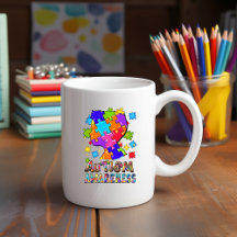 Autism Awareness Boy Puzzle Mugg