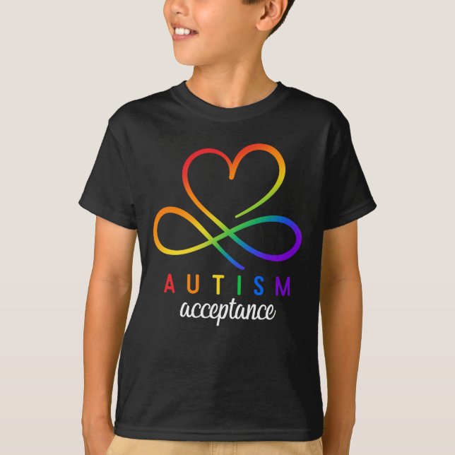 Autism Awareness Boys Girls Autistic Kids T Shirt (Framsida)