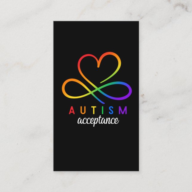Autism Awareness Boys Girls Autistic Kids Visitkort (Framsida)