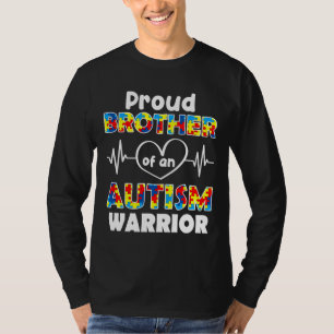 Autism Awareness Brother of a Autism Warrio T Shirt