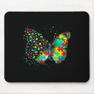 Autism Awareness Butterfly Peace Älskare Gift Mana Musmatta