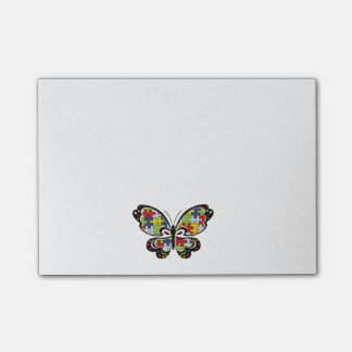 Autism Awareness Butterfly Post-it Block