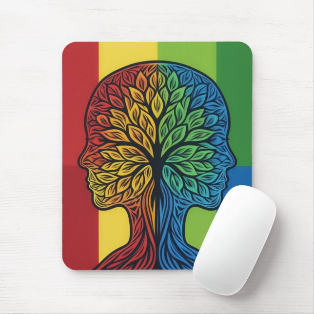 Autism Awareness - Care - Mousepad Musmatta (Med mus)