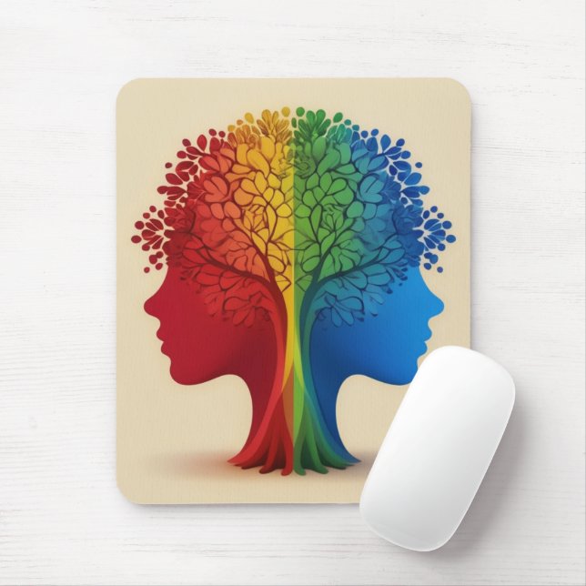 Autism Awareness - Care - Mousepad Musmatta (Med mus)