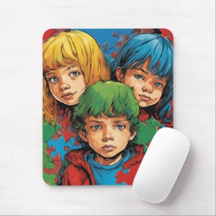 Autism Awareness - Care - Mousepad Musmatta