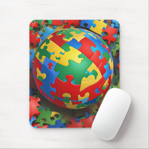 Autism Awareness - Care - Mousepad Musmatta