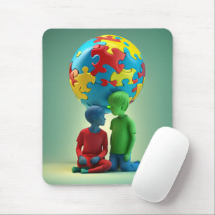 Autism Awareness - Care - Mousepad Musmatta