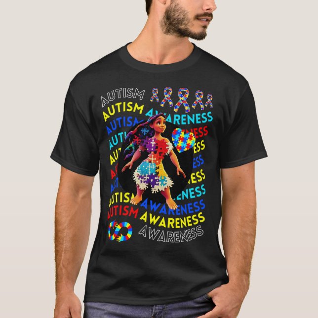 Autism Awareness Childrens Navigating Autism Autis T Shirt (Framsida)