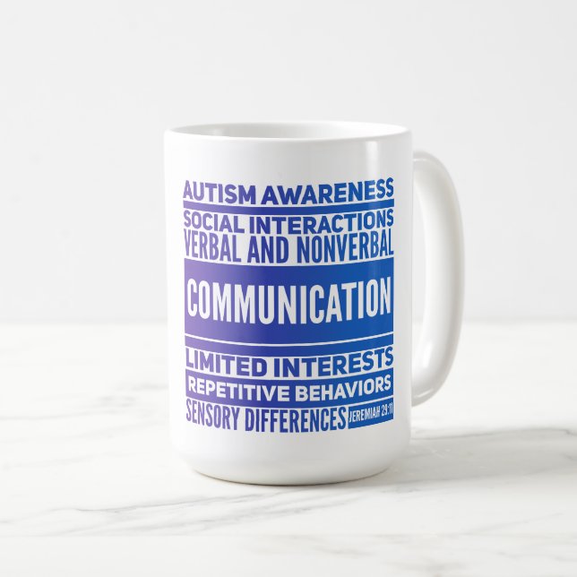 Autism Awareness Classic Mugg (Framsida höger)