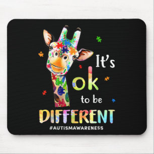 Autism Awareness Cute Giraffe Animal: det är okej Musmatta