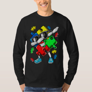 Autism Awareness Dabbing Puzzle Biet Kids Boys T Shirt