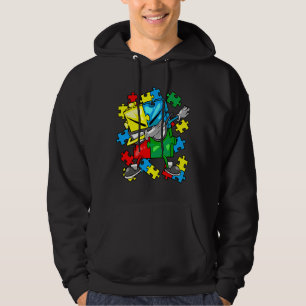 Autism Awareness Dabbing Puzzle Biet Sunglass B Hoodie