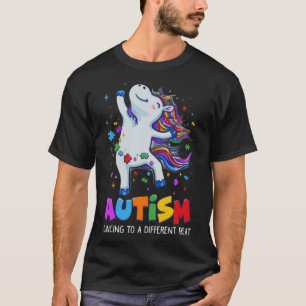 Autism Awareness Dabbing Unicorn Puzzle Biet Kids T Shirt