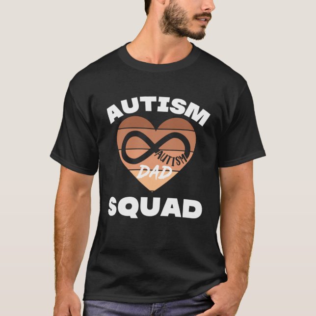 Autism Awareness Dad Of Autistic Son Kids Autism D T Shirt (Framsida)
