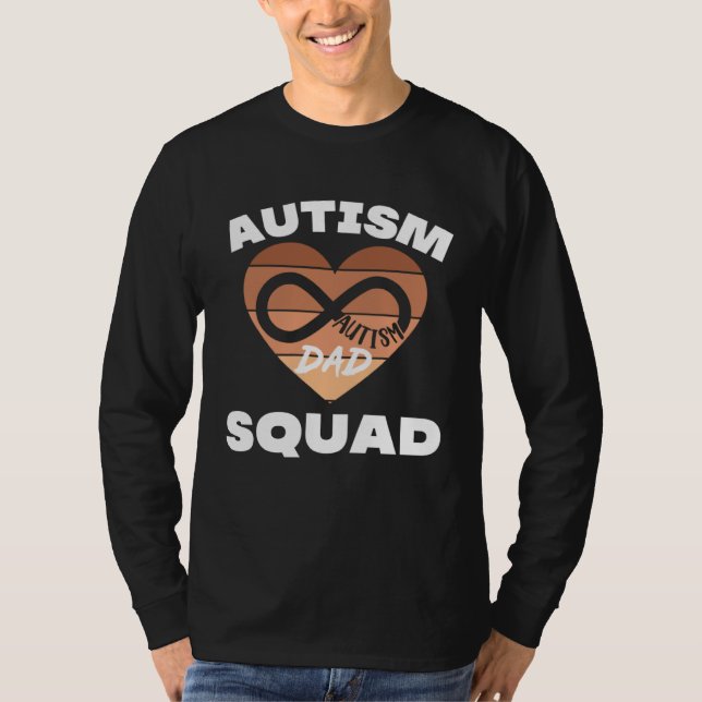Autism Awareness Dad Of Autistic Son Kids Autism D T Shirt (Framsida)