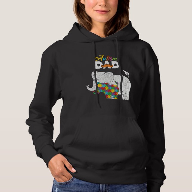 Autism Awareness Dad Proud Autistic Son Daughter E T Shirt (Framsida)