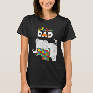 Autism Awareness Dad Proud Autistic Son Daughter E T Shirt
