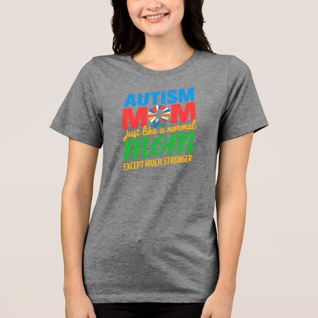 Autism Awareness Day Autism Mamma T-shirt Design (Framsida)