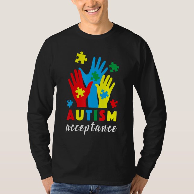 Autism Awareness Day Autistic Ord Kids Outfit T Shirt (Framsida)