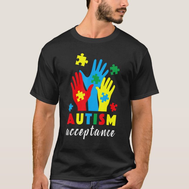 Autism Awareness Day Autistic Ord Kids Outfit T Shirt (Framsida)